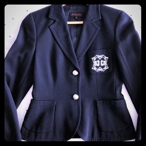 Escada Classic Black Blazer Jacket size 34